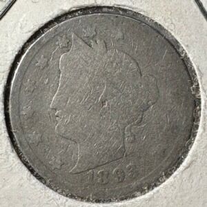 1893 V Nickel Liberty Head Coin 1893 USA Collectible Numismatic